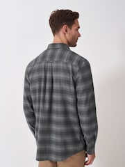 Crew Clothing Blue 100% Cotton Martin Cross Check Flannel Shirt - Image 2 of 5