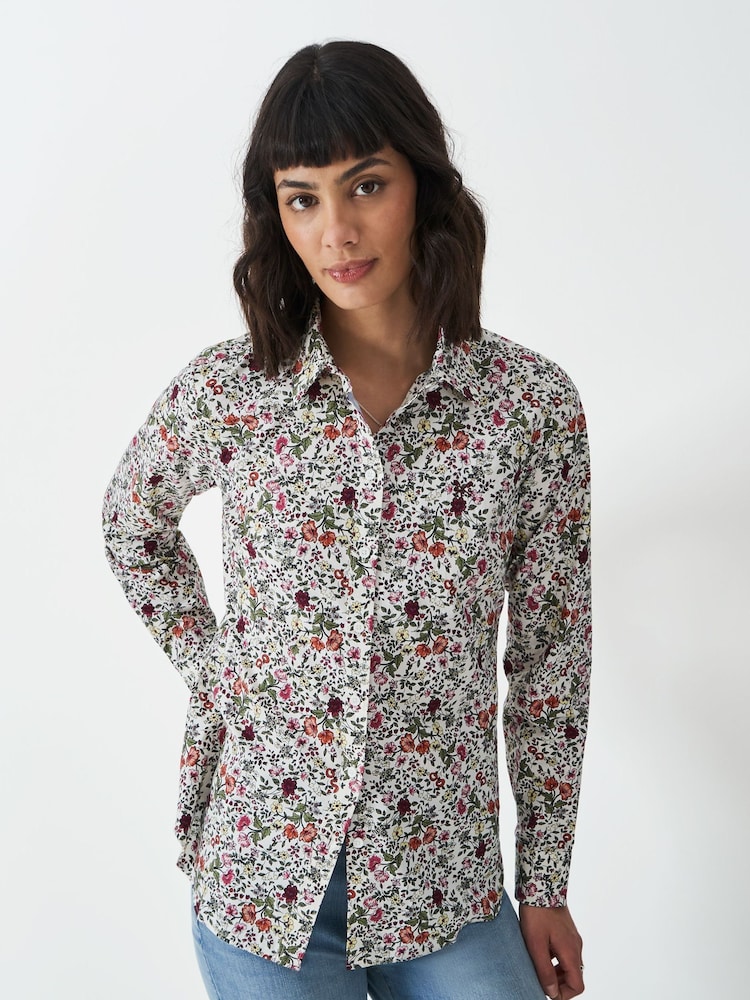 Crew Clothing Pink Lulworth 100% Cotton Shirt - Image 1 of 5