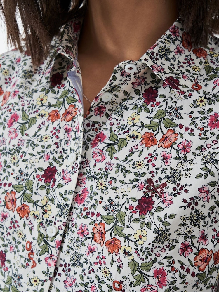 Crew Clothing Pink Lulworth 100% Cotton Shirt - Image 4 of 5