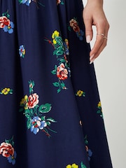 Crew Clothing Company Purple Dara Floral Midi Skirt - Image 4 of 6