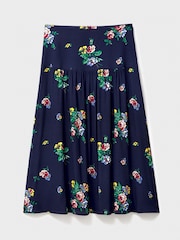 Crew Clothing Company Purple Dara Floral Midi Skirt - Image 6 of 6