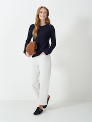 Crew Clothing Company Blue Tillie Textured Jumper - Image 3 of 5