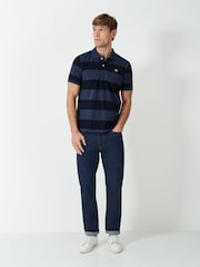 Crew Clothing 100% Cotton Heritage Striped Polo Shirt - صورة 3 من 5
