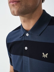 Crew Clothing 100% Cotton Heritage Striped Polo Shirt - صورة 4 من 5