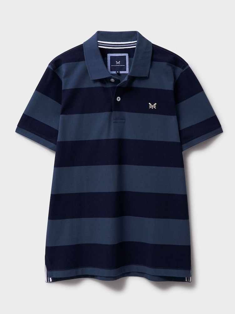 Crew Clothing 100% Cotton Heritage Striped Polo Shirt - صورة 5 من 5