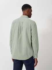 Crew Clothing Company Green Classic Micro Gingham Shirt - Image 2 of 5