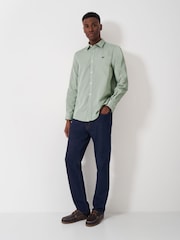 Crew Clothing Company Green Classic Micro Gingham Shirt - Image 3 of 5