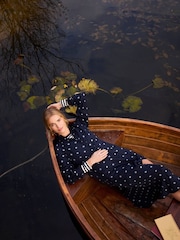 Crew Clothing Company Blue Olivia Printed Shirt Dress - Image 2 of 7