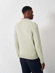 Crew Clothing Natural 100% Cotton Crew Neck Sweatshirt - Image 4 of 7