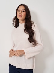 Crew Clothing Company Pink Harmony Saddle Shoulder Jumper - Image 1 of 5