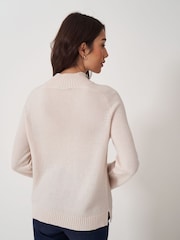 Crew Clothing Company Pink Harmony Saddle Shoulder Jumper - Image 2 of 5