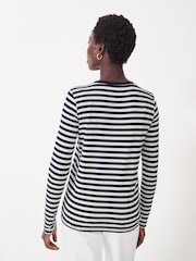 Crew Clothing Blue Modal Blend Super Soft Crew Neck Top - Image 2 of 5