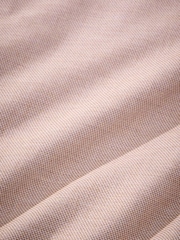 Rust Brown Slim Fit Textured Signature 100% Cotton Long Sleeve Shirt - Image 3 of 3