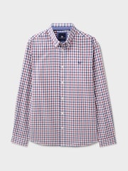 Crew Clothing Pink 100% Cotton Tattersall Check Twill Shirt - Image 5 of 5