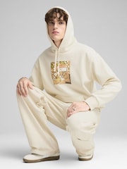 Puma Cream Mens Christmas Sweater Hooded Top Hoodie - Image 1 of 3