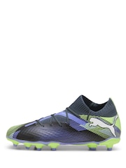 Puma Grey Boys Youth Future 7 Pro Fg/AG Football Boots - Image 2 of 5
