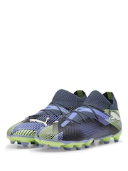 Puma Grey Boys Youth Future 7 Pro Fg/AG Football Boots - Image 3 of 5