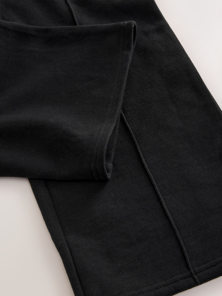 Black Wide Leg Joggers (3-16yrs) - Image 8 of 8