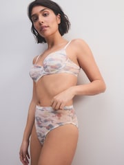 Pink High Rise High Leg Mesh High Leg Knickers - Image 5 of 10