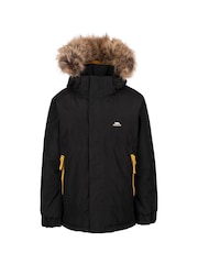 Trespass Kids Unisex Wyald Rainwear Black Jacket - Image 1 of 2
