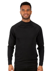 Trespass Adults Flex360 Black Base Layer Top - Imagen 1 de 6
