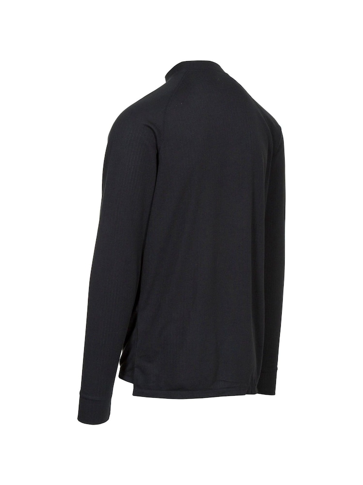 Trespass Adults Flex360 Black Base Layer Top - Imagen 6 de 6