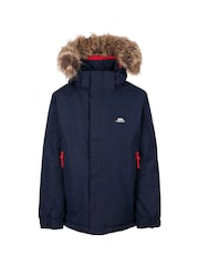 Trespass Blue Kids Unisex Wyald Rainwear Jacket - Image 1 of 2
