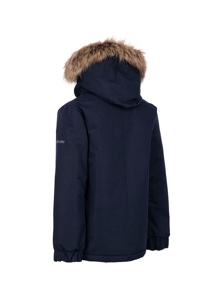 Trespass Blue Kids Unisex Wyald Rainwear Jacket - Image 2 of 2
