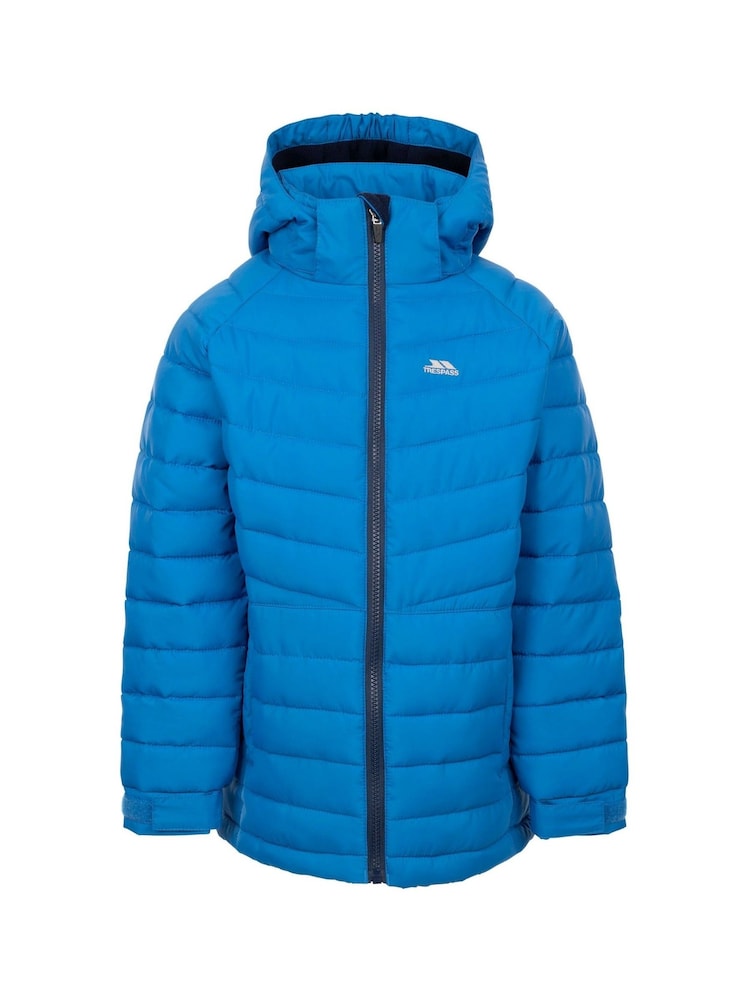 Trespass Unisex Kids Blue Eelow Casual Jacket - Image 1 of 2 Trespass Unisex Kids Blue Eelow Casual Jacket - Image 1 of 2