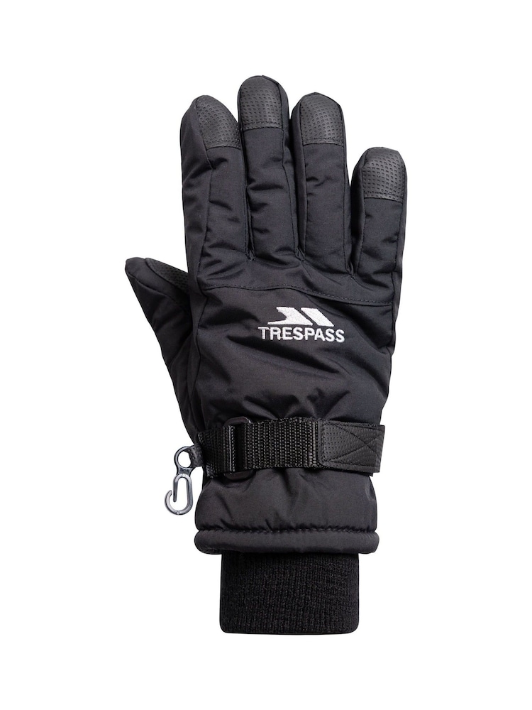 Trespass Black Gohan II Gloves - Image 2 of 3 Trespass Black Gohan II Gloves - Image 2 of 3