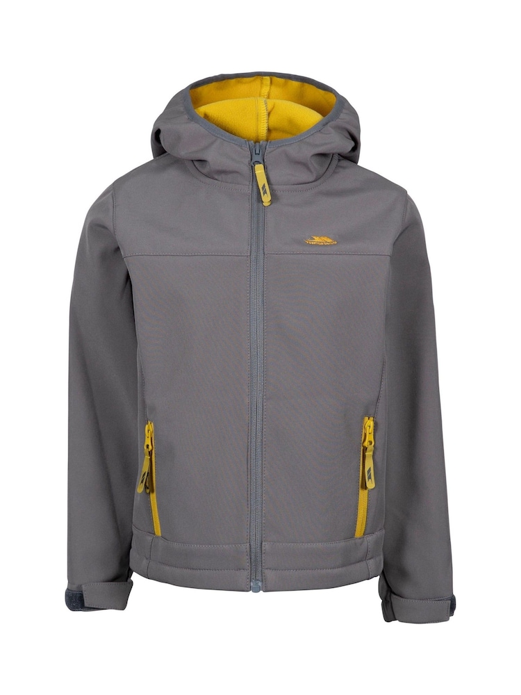 Trespass Unisex Grey Faster Softshell Jacket - Image 1 of 2