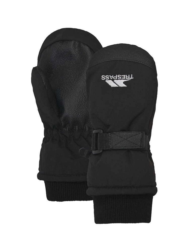 Trespass Kids Cowa II Black Mittens - Image 2 of 2