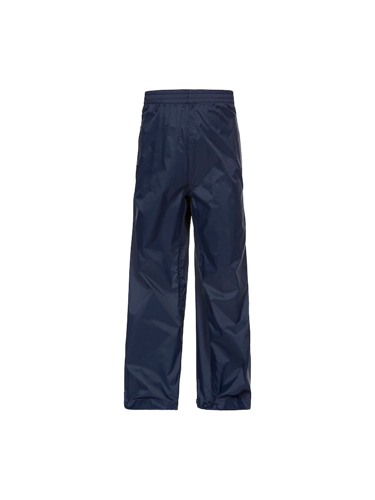 Trespass Unisex Kids Blue Qikpac Packaway Trousers - Image 1 of 2