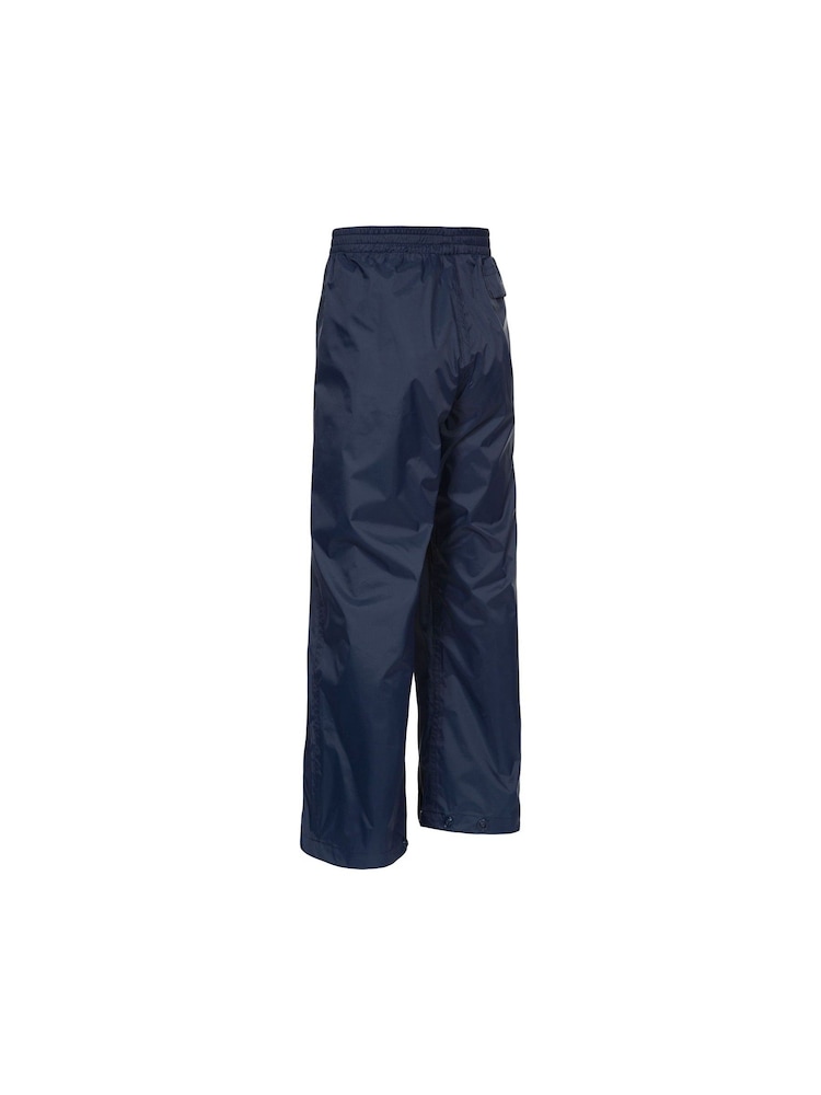 Trespass Unisex Kids Blue Qikpac Packaway Trousers - Image 2 of 2