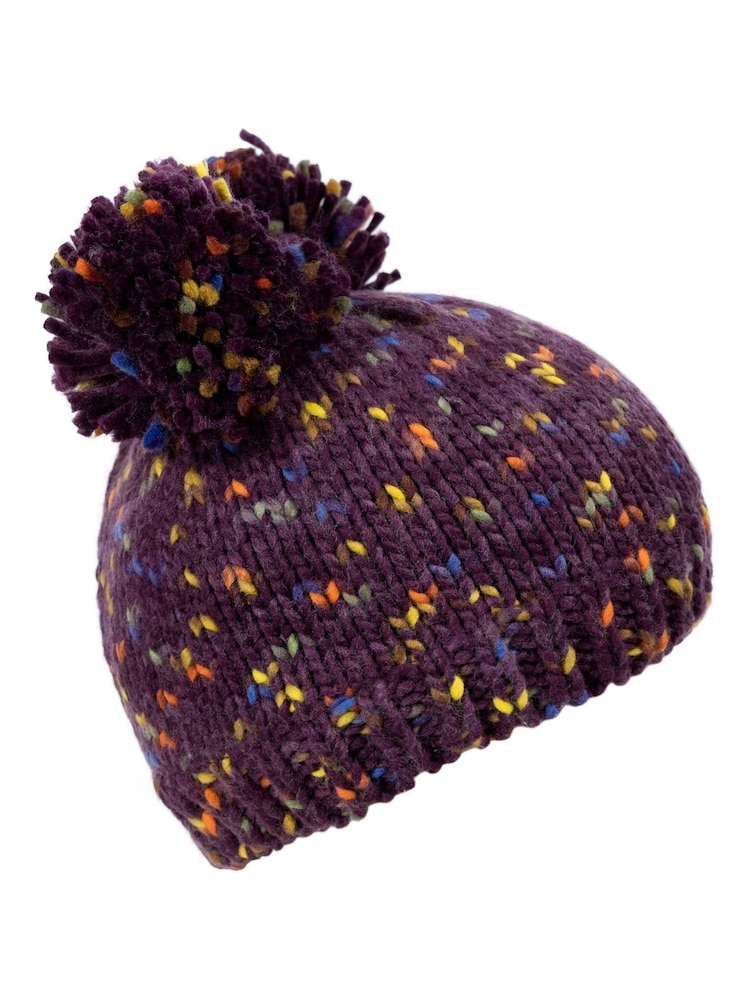 Trespass Unisex Kids Purple Ted Hat - Image 2 of 3