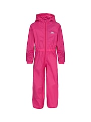 Trespass Babies Pink Button Snowsuits - Image 1 of 2