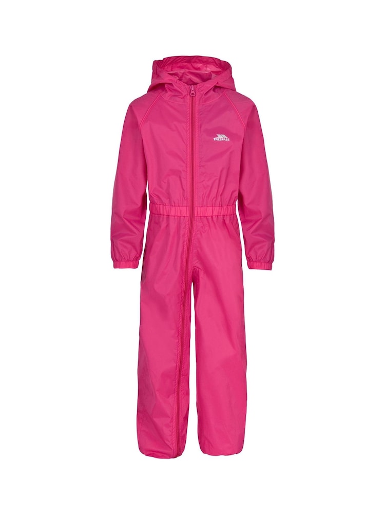 Trespass Babies Pink Button Snowsuits - Image 1 of 2