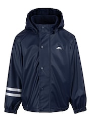 Trespass Unisex Babies Blue Daire Rainwear Jacket - Image 1 of 2