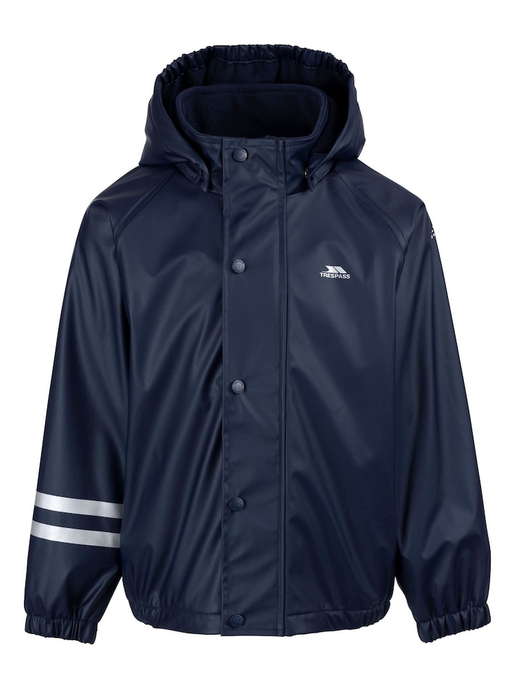 Trespass Unisex Babies Blue Daire Rainwear Jacket - Image 1 of 2