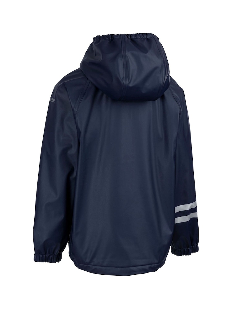 Trespass Unisex Babies Blue Daire Rainwear Jacket - Image 2 of 2