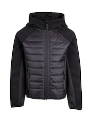 Trespass Unisex Kids Roadie Hybrid Black Hoodies - Image 1 of 2