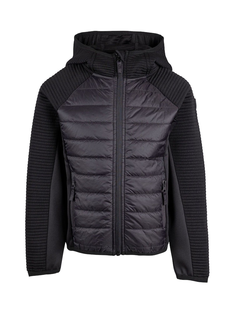 Trespass Unisex Kids Roadie Hybrid Black Hoodies - Image 1 of 2