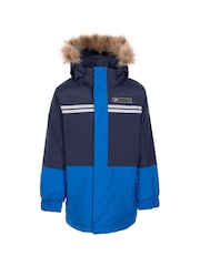 Trespass Unisex Kids Blue Laytone Rainwear Jacket - Image 1 of 2