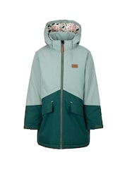 Trespass Unisex Kids Green Oleta Rainwear Jacket - Imagen 1 de 2