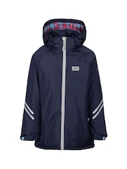 Trespass Unisex Kids Blue Valleyfield Rainwear Jacket - Image 1 of 2