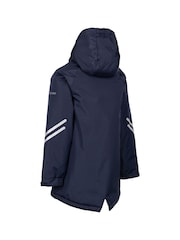 Trespass Unisex Kids Blue Valleyfield Rainwear Jacket - Image 2 of 2