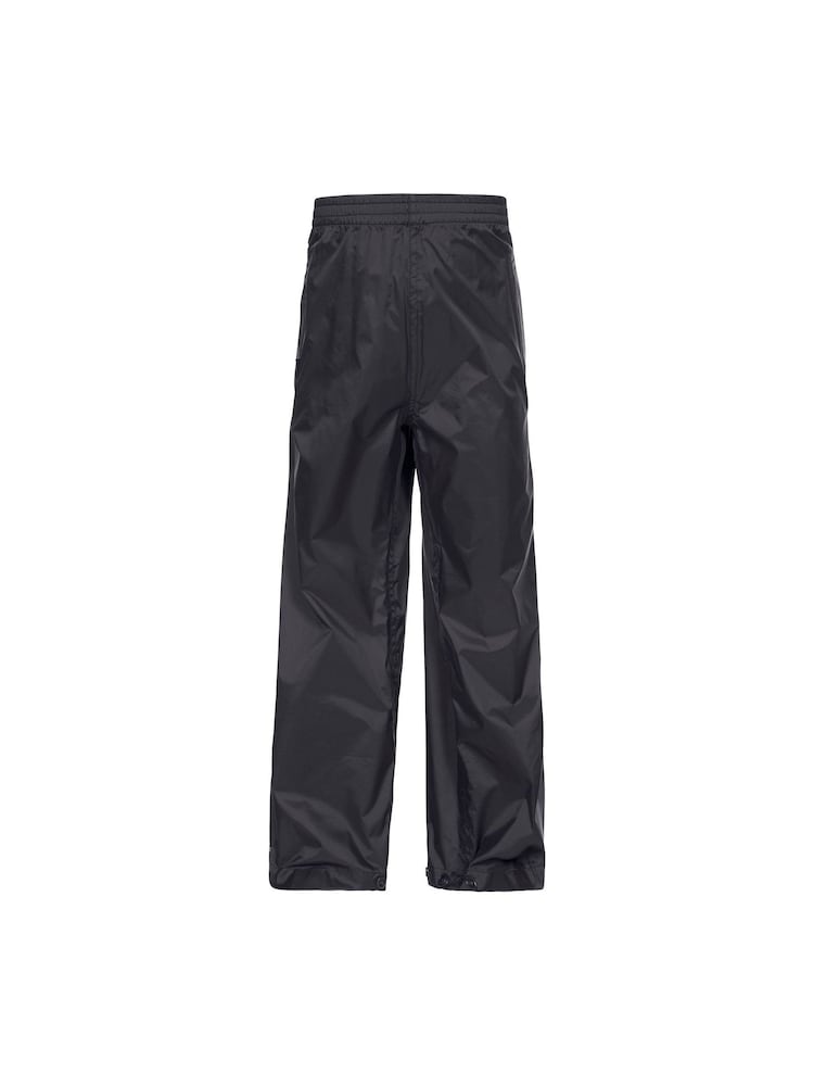 Trespass Unisex Kids Qikpac Packaway Black Trousers - Imagen 1 de 2
