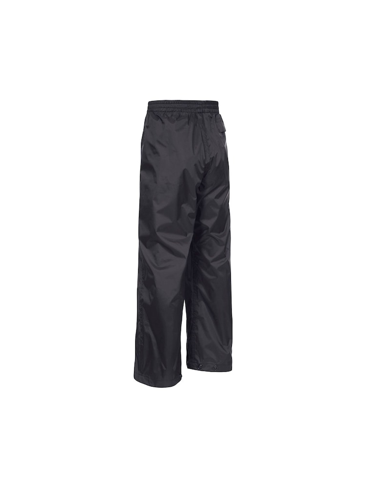 Trespass Unisex Kids Qikpac Packaway Black Trousers - Imagen 2 de 2