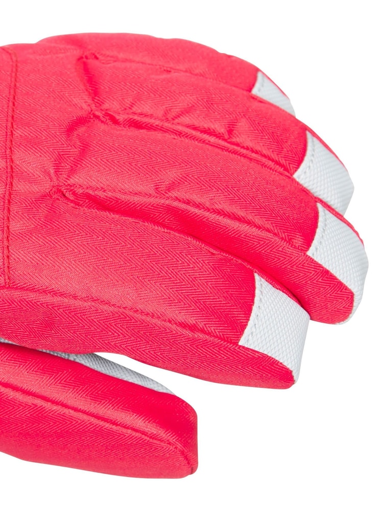 Trespass Unisex Kids Red Simms Gloves - Image 2 of 2 Trespass Unisex Kids Red Simms Gloves - Image 2 of 2