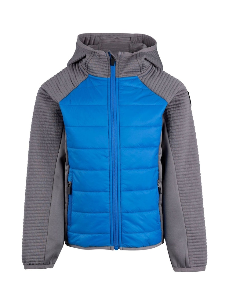 Trespass Детский унисекс синий Roadie Hybrid куртка - Image 1 of 2